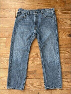 Levi's Men's Straight Leg Jeans W38 L30 Blue 100% Cotton Denim